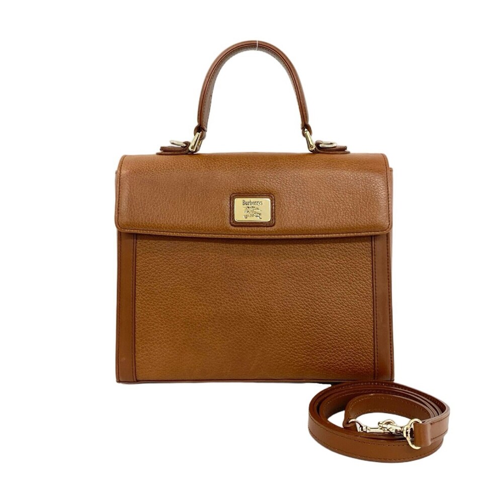 Burberrys logo hardware, Shadow Horse Nova Check leather 2-way shoulder bag/h...